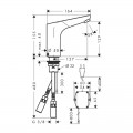 Змішувач для умивальника Hansgrohe Focus 31174000 - Фото 1